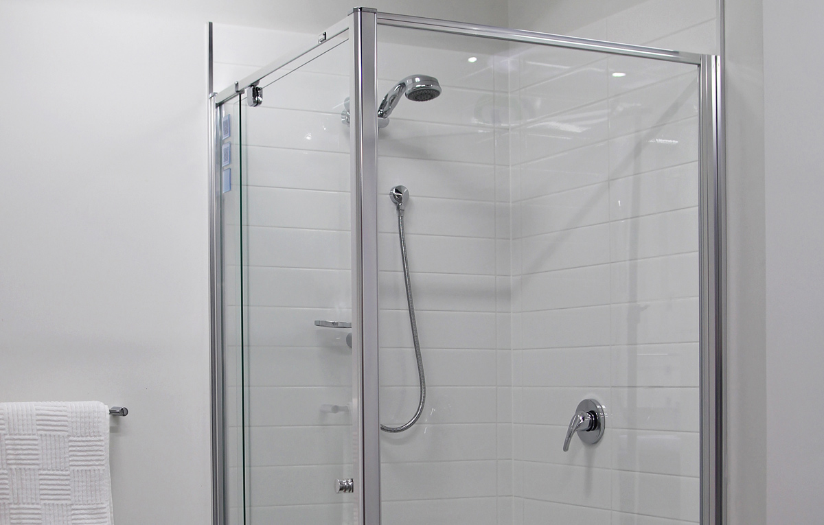 semi framed shower screen